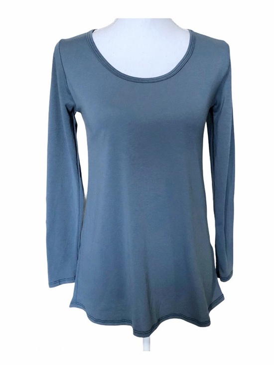 LuLaRoe Tops - LuLaRoe Lynae Top Solid Blue XXS